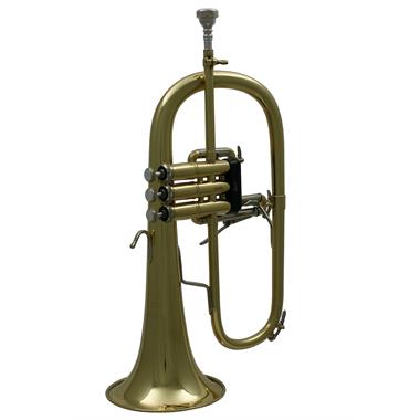 Bach Stradivarius 183G flugelhorn (lacquer) gold brass bell thumbnail