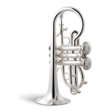 [Ex-demo] Stomvi Titán soprano cornet (silver) gold brass bell thumbnail