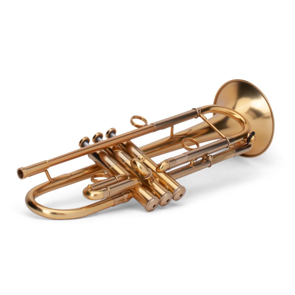 Adams A1 B-flat trumpet (satin gold lacquer)