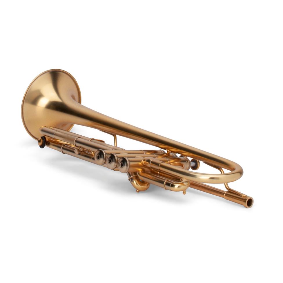 Adams A1 B-flat trumpet (satin gold lacquer)