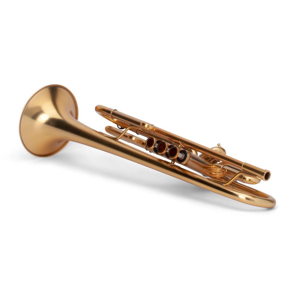 Adams A1 B-flat trumpet (satin gold lacquer)