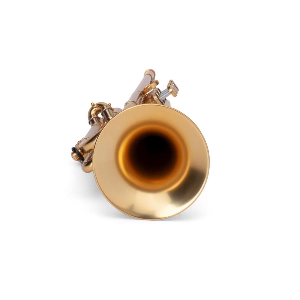 Adams A1 B-flat trumpet (satin gold lacquer)