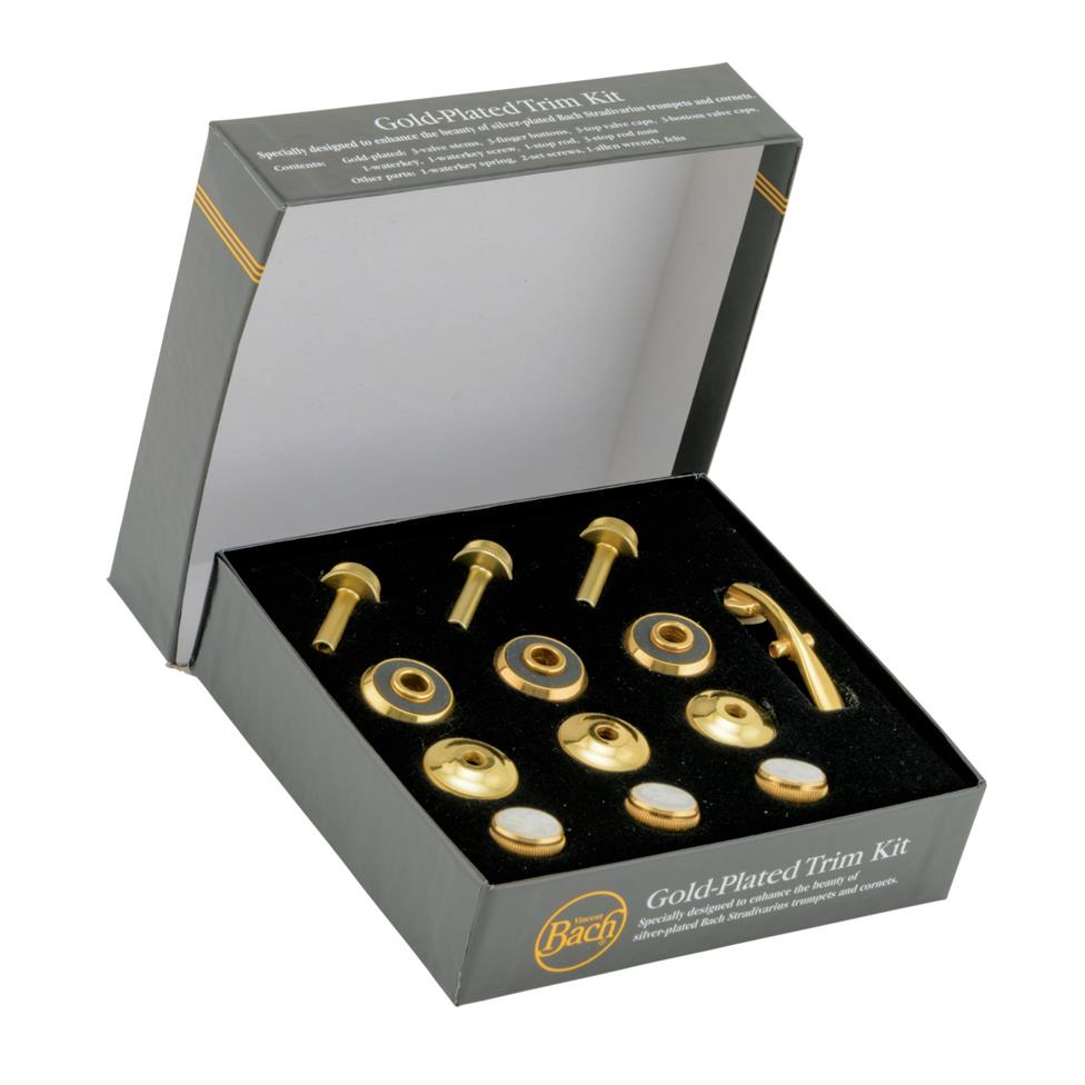 Vincent Bach gold-plated trim kit (heavyweight) Image 1