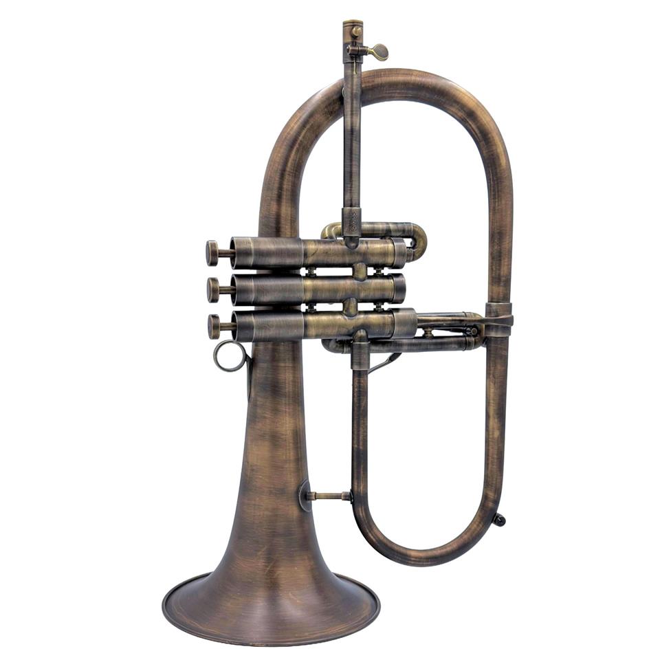 Adams F2 Custom: gold brass bell, antique lacquer finish