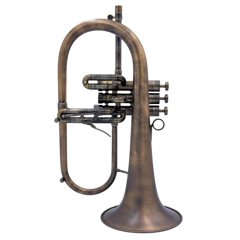 Adams F2 Custom: gold brass bell, antique lacquer finish